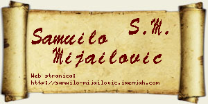 Samuilo Mijailović vizit kartica